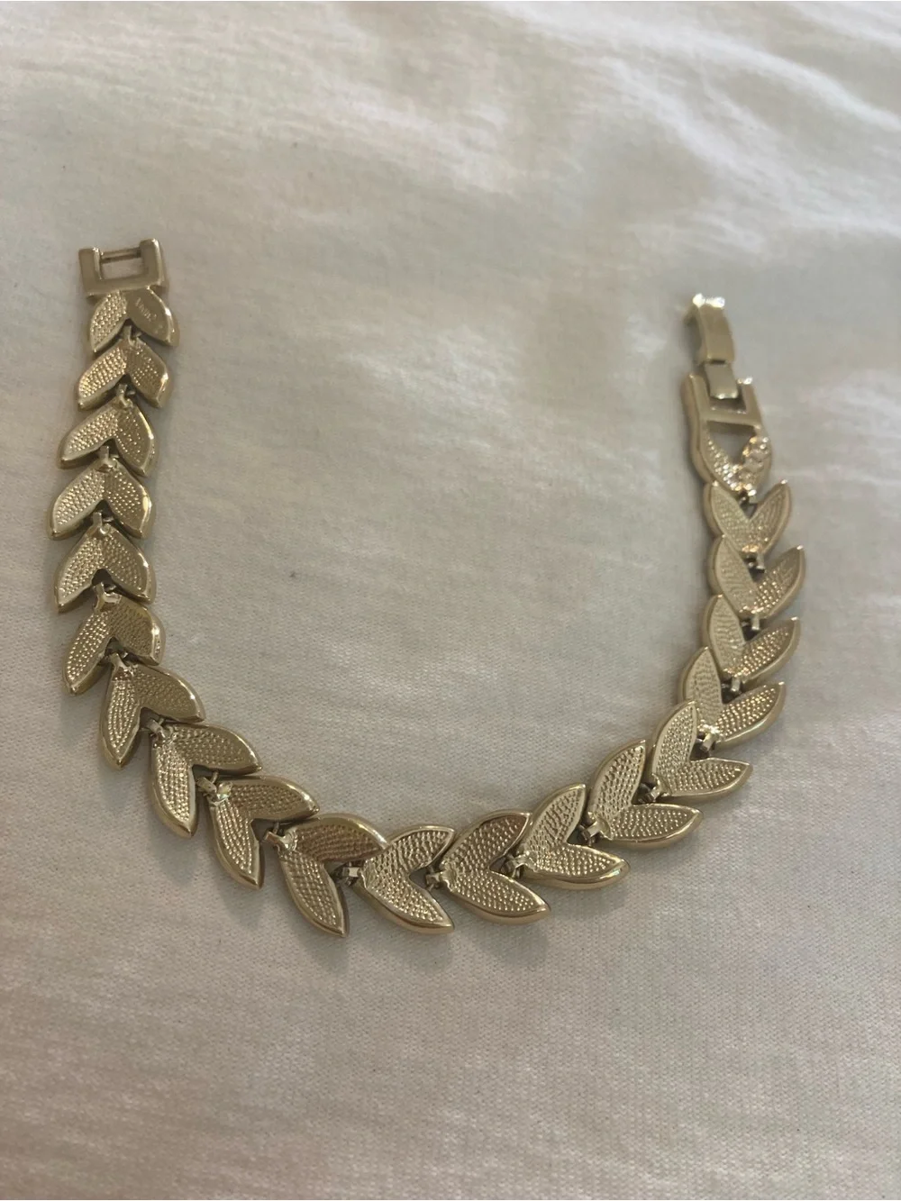Marked GP Gold Plated Bracelet with Brilliant Crystals